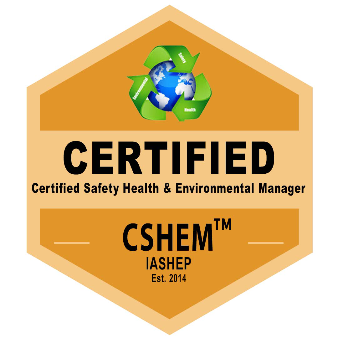 Certified Safety, Health, Environmental Manager Course (CSHEM) Badge